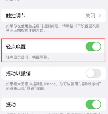 泗县苹果售后服务分享iPhone轻点唤醒功能屏幕无反应